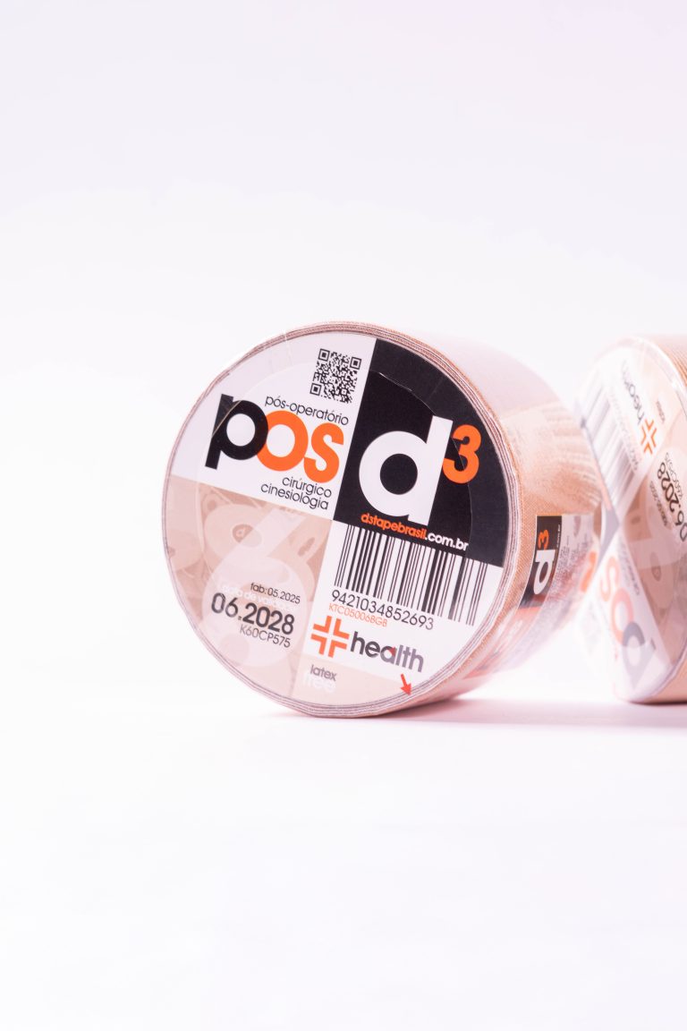 Tape Pós Operatorio (Hidrofóbica) - Fita Kinesio - 5cm x 6 Metros